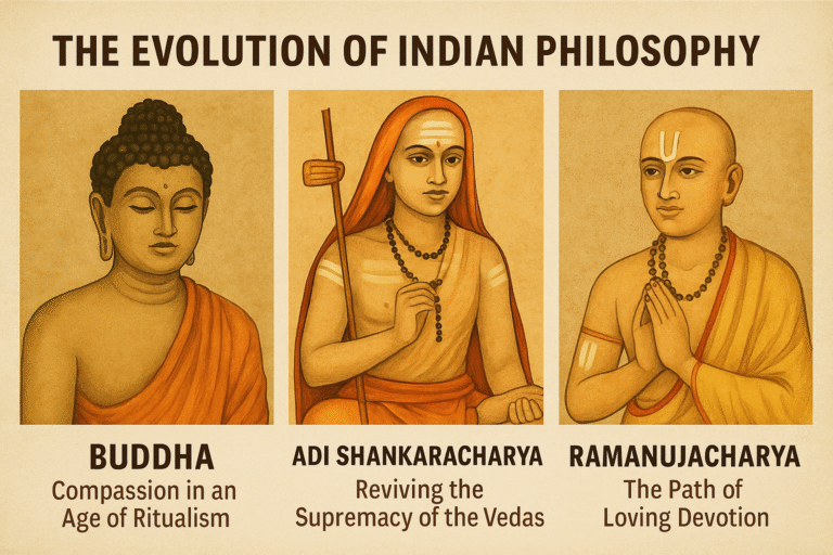 The Evolution of Indian Philosophy: From Buddha to Ramanujacharya